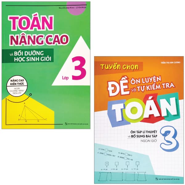 Sách Combo Sách Tuyển Chọn Đề Ôn Luyện Và Tự Kiểm Tra Toán 3 + Toán - Minh Hà