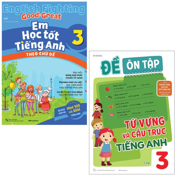 Sách Combo Sách Em Học Tốt Tiếng Anh + Đề Ôn Tập Từ Vựng Và Cấu Tr - Dương Thị Hà