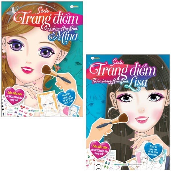 Sách Combo Sách Sách Trang Điểm - Công Chúa Hàn Quốc - Mina + Lisa (Bộ 2 C - Little Rainbow