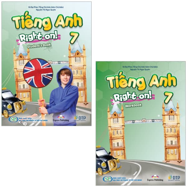 Sách Combo Sách Tiếng Anh 7 Right On - Student's Book + Workbook (Bộ 2 Cuốn) - Võ Đại Phúc