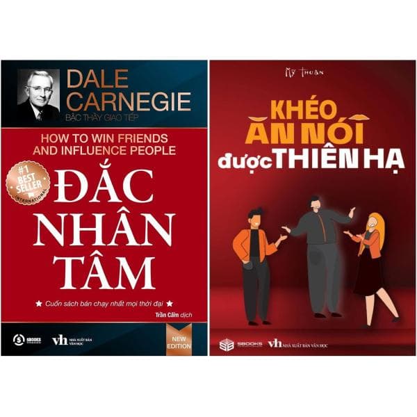 Sách Combo Sách Đắc Nhân Tâm + Khéo Ăn Nói Được Thiên Hạ (Bộ 2 Cuố - Dale Carnegie