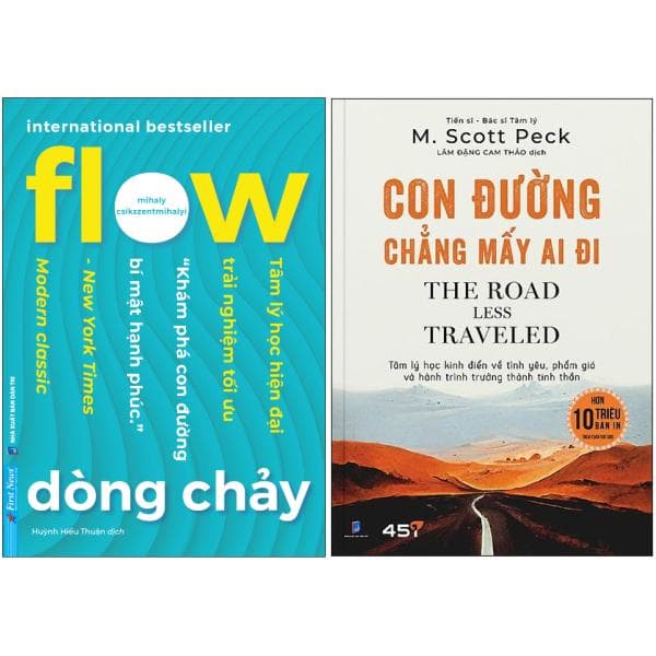 Sách Combo Sách Con Đường Chẳng Mấy Ai Đi + Flow - Dòng Chảy (Bộ 2 Cu� - M. Scott Peck