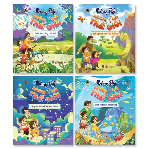 Sách Bộ Sách Cùng Bố Khám Phá Thế Giới (Bộ 4 Cuốn) - Bảo Ngọc
