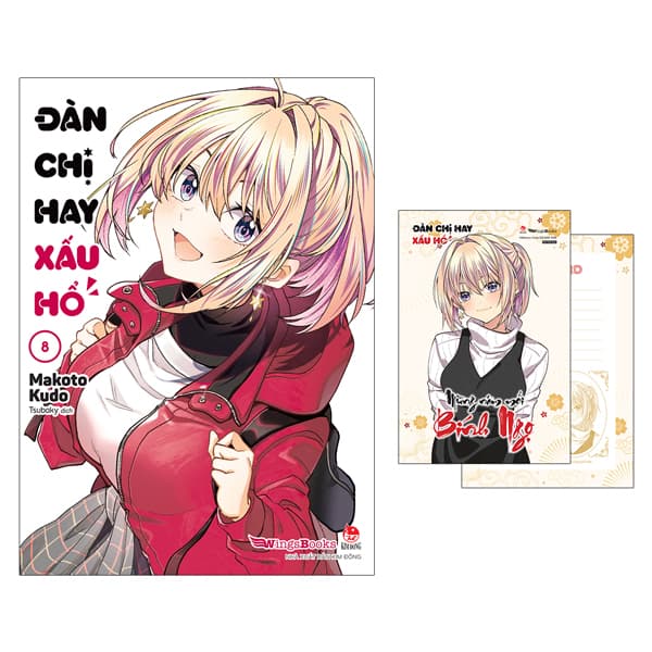 Truyện Tranh Đàn Chị Hay Xấu Hổ - Tập 8 - Tặng Kèm Postcard - Kim Dân