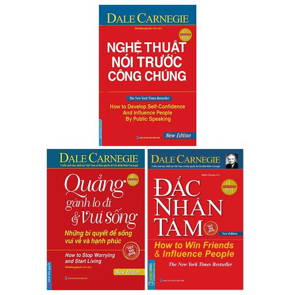Sách Bộ Sách Đắc Nhân Tâm + Quẳng Gánh Lo Đi Và Vui Sống + Nghệ Thu� - Dale Carnegie