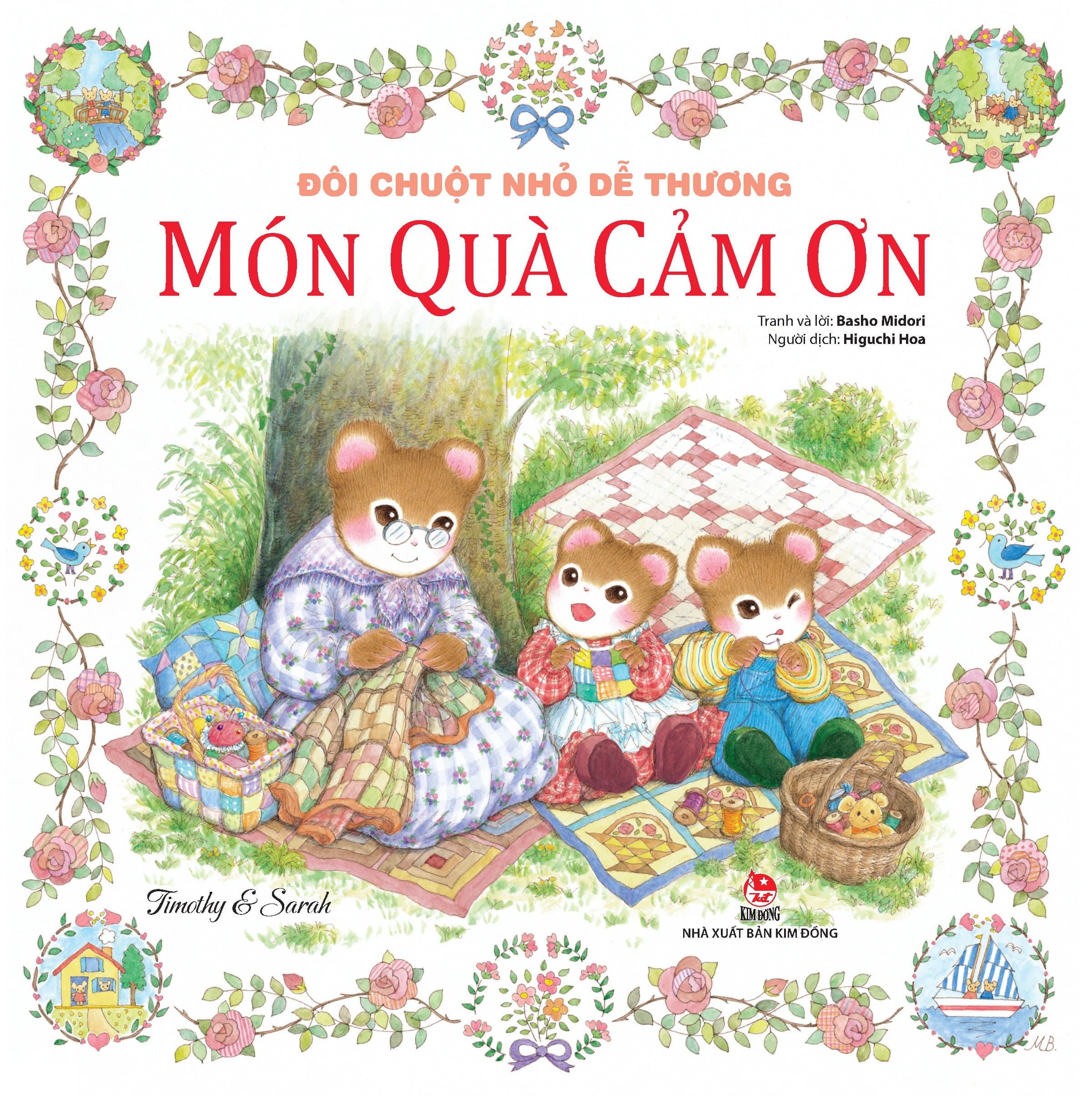 Sách Đôi Chuột Nhỏ Dễ Thương - Món Quà Cảm Ơn (Tái Bản 2024) - Basho Midori