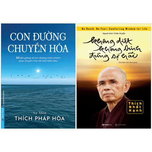 Sách Combo Sách Con Đường Chuyển Hoá + Không Diệt Không Sinh Đừng Sợ - Sa Môn Thích Pháp Hòa