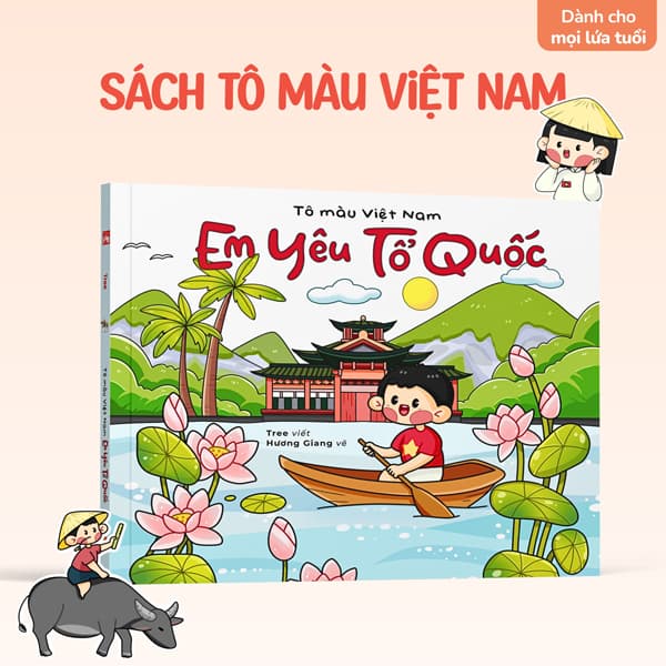 Sách Tô Màu Việt Nam - Em Yêu Tổ Quốc - Tree