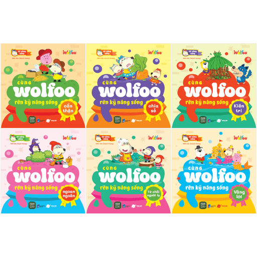 Sách Bộ Sách Cùng Wolfoo Rèn Kỹ Năng Sống (Bộ 6 Cuốn) - 1980Edu