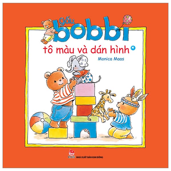 Sách Gấu Bobbi Tô Màu Và Dán Hình - Tập 1 - Monica Maas
