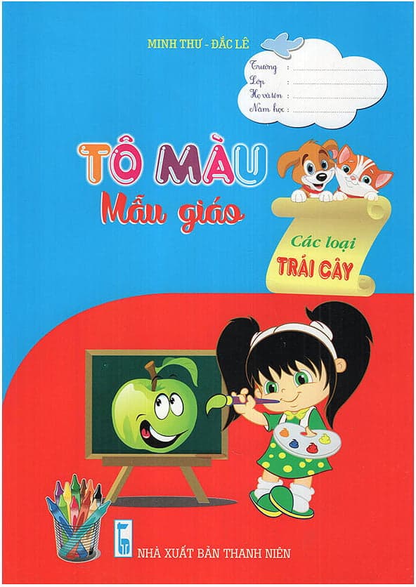 Sách Tô Màu Mẫu Giáo - Các Loại Trái Cây - Minh Thư