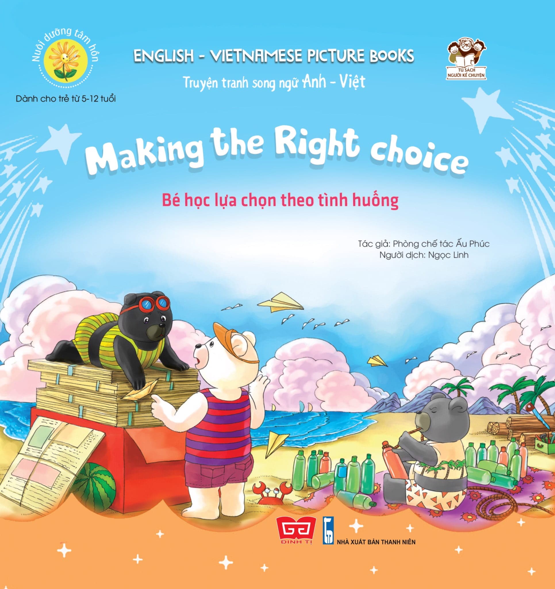 Sách Nuôi Dưỡng Tâm Hồn - Truyện Tranh Song Ngữ Anh - Việt - Bé Học L� - Phòng chế tác Ấu Phúc