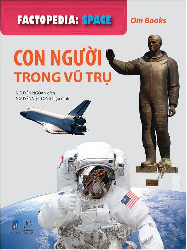 Sách Factopedia - Space - Con Người Trong Vũ Trụ (Tranh Màu) - Om Books