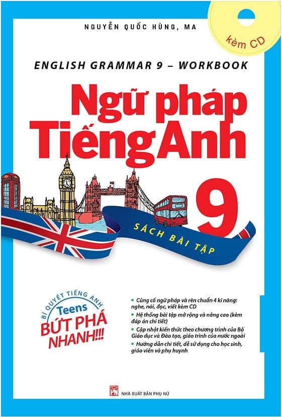 Sách English Grammar - Ngữ Pháp Tiếng Anh 9 (Sách Bài Tập) - Nguyễn Quốc Hùng