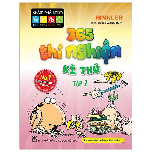 Sách 365 Thí Nghiệm Kì Thú - Tập 2 (Tái Bản 2021) - Hinkler