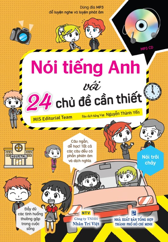 Sách Nói  Tiếng Anh Với 24 Chủ Đề Cần Thiết - Kèm 1 Đĩa Mp3 - MIS Editorial Team