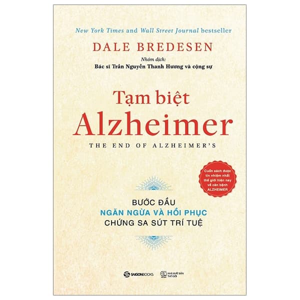 Sách Tạm Biệt Alzheimer - Dale E Bredesen