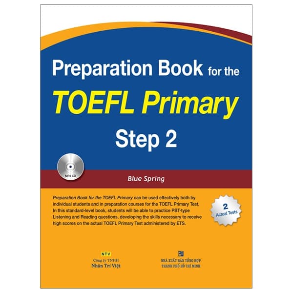 Sách Preparation Book For The Toefl Primary Step 2 (CD) (2019) - Blue Spring