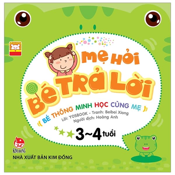 Sách Mẹ Hỏi Bé Trả Lời 3-4 Tuổi (Tái Bản 2019) - Yosbook