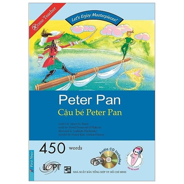 Sách Happy Reader - Cậu Bé Peter Pan + 1Cd (Tái Bản) - James M Barrie