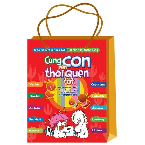 Sách Cùng Con Rèn Thói Quen Tốt (Bộ Túi 10 Cuốn)