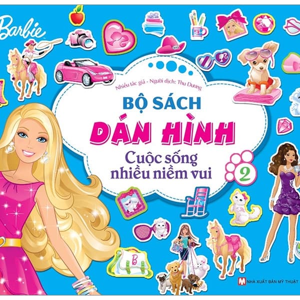 Sách Bộ Sách Dán Hình Barbie - Cuộc Sống Nhiều Niềm Vui (Tập 2)