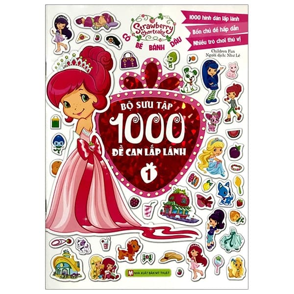 Sách Cô Bé Bánh Dâu- 1000 Đề Can Lấp Lánh - Tập 1 - NXB Mỹ Thuật