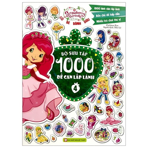 Sách Cô Bé Bánh Dâu- 1000 Đề Can Lấp Lánh - Tập 4 - Như Lê