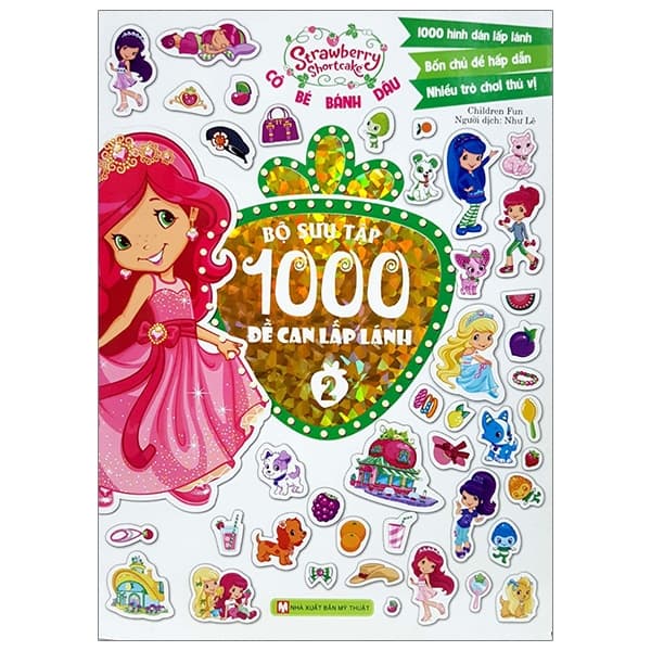 Sách Cô Bé Bánh Dâu - 1000 Đề Can Lấp Lánh (Tập 2) - NXB Mỹ Thuật
