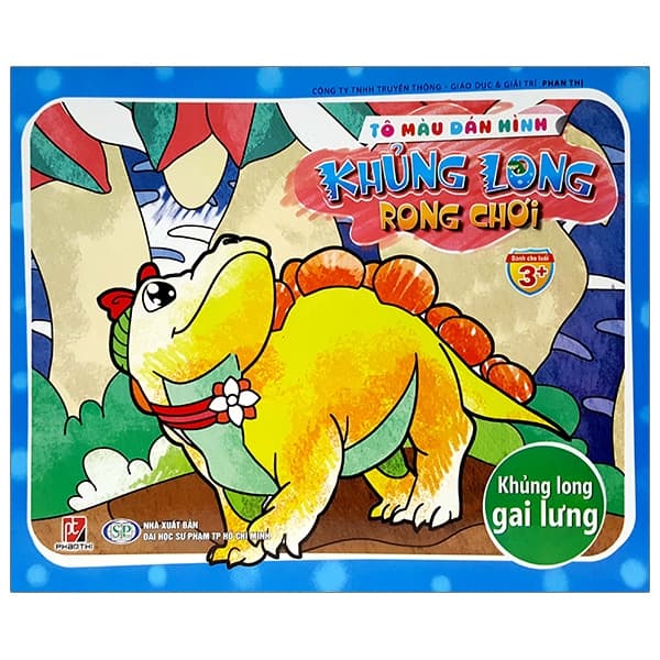 Sách Tô Màu Dáng Hình Khủng Long Rong Chơi - Khủng Long Gai Lưng - Nhiều Tác Giả