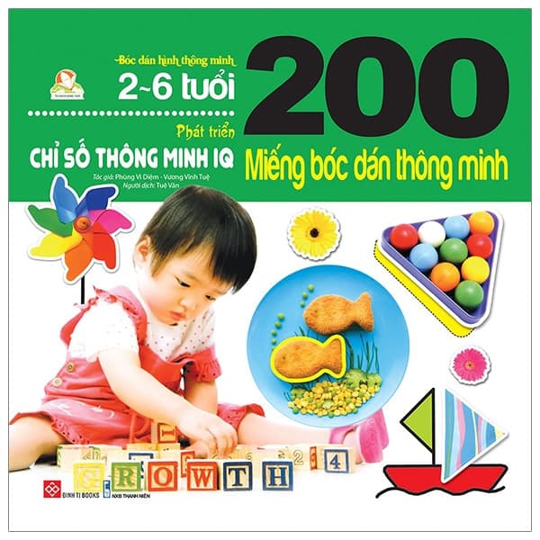 Sách 200 Miếng Bóc Dán Thông Minh - Phát Triển Chỉ Số Thông Minh Iq (2-6 - Nhiều Tác Giả