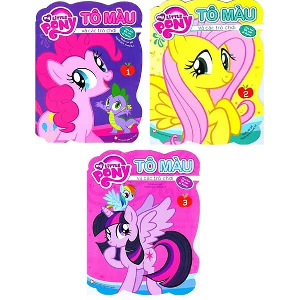 Sách Bộ Sách My Little Pony - Tô Màu Và Các Trò Chơi (Bộ 3 Cuốn)