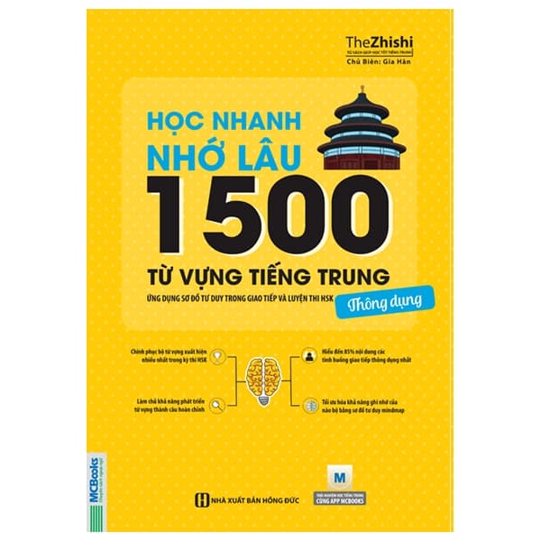 Sách Học Nhanh Nhớ Lâu 1500 Từ Vựng Tiếng Trung Thông Dụng