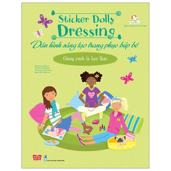 Sách Sticker Dolly Dressing - Dán hình sáng tạo trang phục búp bê - Chúng m� - Usbone