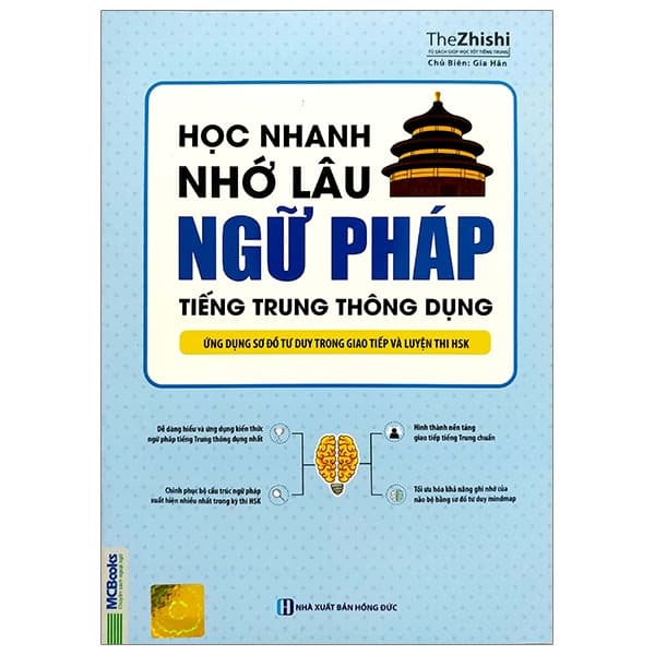 Sách Học Nhanh Nhớ Lâu Ngữ Pháp Tiếng Trung Thông Dụng - The Zhishi