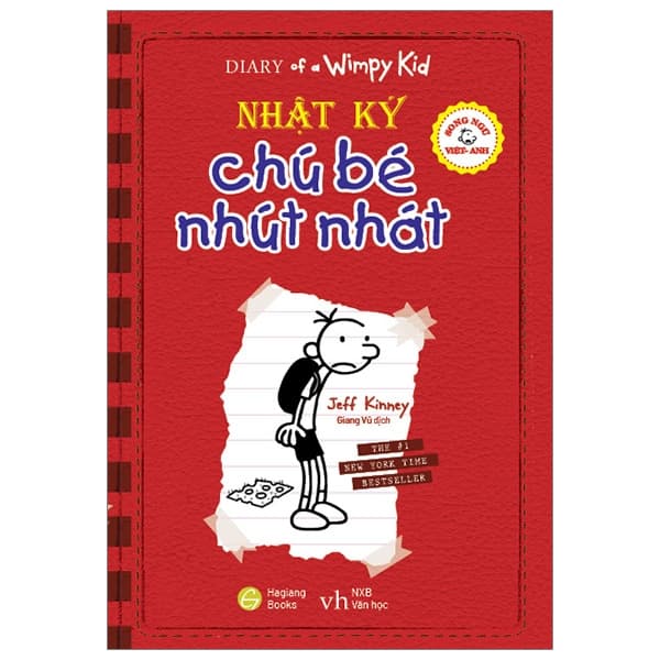 Sách Song Ngữ Việt - Anh - Diary Of A Wimpy Kid  - Nhật Ký Chú Bé Nhút Nhát - Jeff Kinney