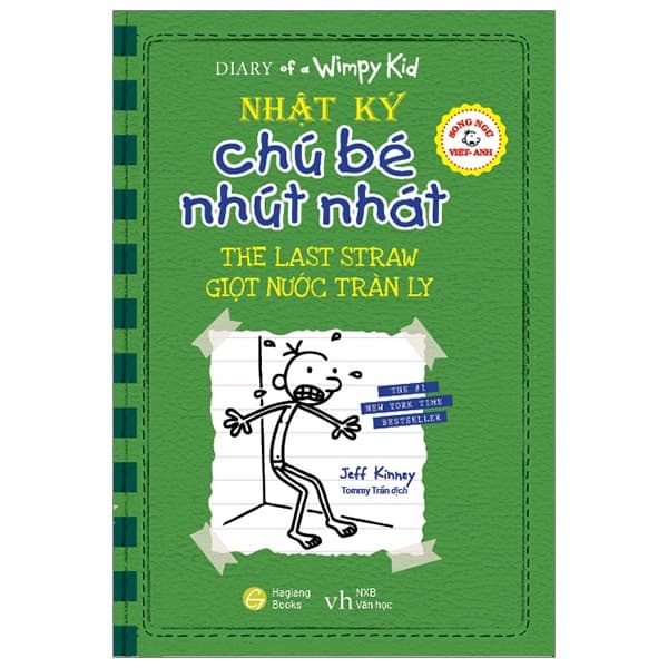 Sách Song Ngữ Việt - Anh - Diary Of A Wimpy Kid  - Nhật Ký Chú Bé Nhút Nhát - Jeff Kinney