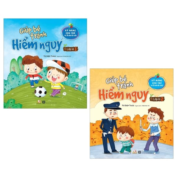 Sách Combo Giúp Bé Tránh Hiểm Nguy - Lớp Lá 1 Và 2 (Bộ 2 Cuốn) - Tứ Diệp Thảo