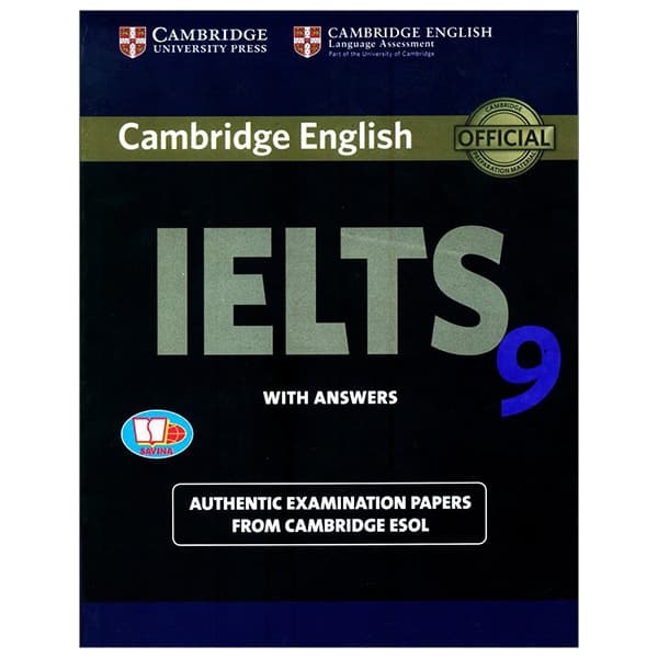 Sách Cambridge Ielts 9 With Answers (Savina) (Không Kèm Audio)