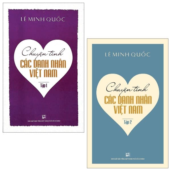 Sách Combo Chuyện Tình Các Danh Nhân Việt Nam : Tập 1 + 2 (Bộ 2 Tập) - Lê Minh Quốc