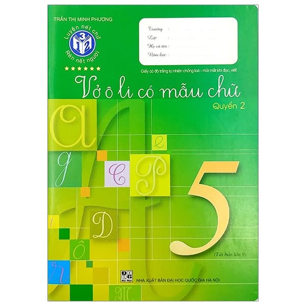 Sách Vở Ô Li Có Mẫu Chữ 5 - Tập 2 - Trần Minh Hương