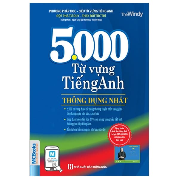 Sách 5.000 Từ Vựng Tiếng Anh Thông Dụng Nhất (Tái Bản 2023) - The Windy