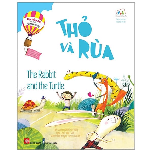 Sách Học Tiếng Anh Cùng Truyện Ngụ Ngôn Aesop - Thỏ Và Rùa - The Rabbit - Megan Sussman