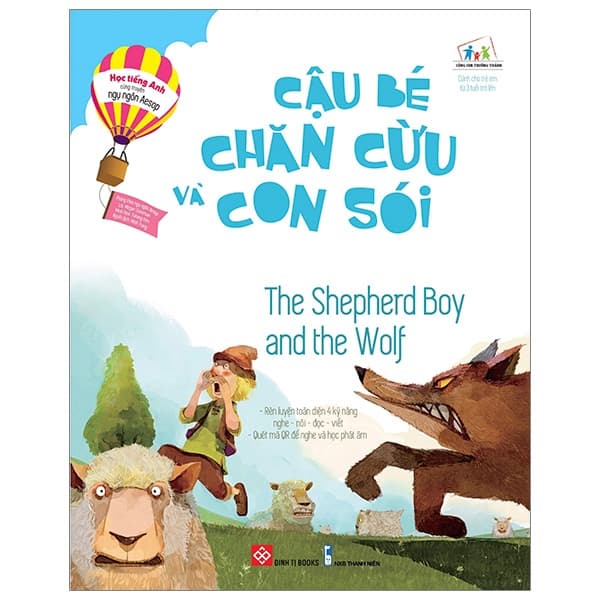 Sách Học Tiếng Anh Cùng Truyện Ngụ Ngôn Aesop - Cậu Bé Chăn Cừu Và Co - Megan Sussman