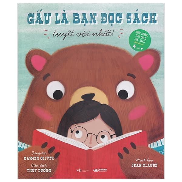 Sách Gấu Là Bạn Đọc Sách Tuyệt Với Nhất (Tái Bản 2020) - Carmen Oliver