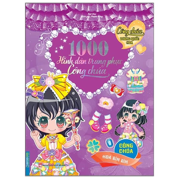 Sách 1000 Hình Dán Trang Phục Công Chúa - Công Chúa Hoa Bìm Bìm - Mật Đào