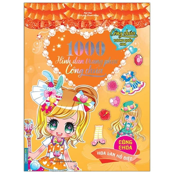 Sách 1000 Hình Dán Trang Phục Công Chúa - Công Chúa Hoa Lan Hồ Điệp - Mật Đào