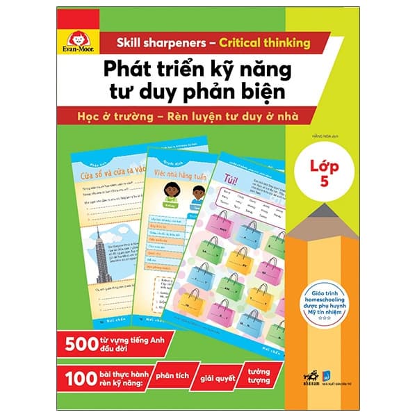 Sách Phát Triển Kỹ Năng Tư Duy Phản Biện - Lớp 5 - NXB Evan Moor