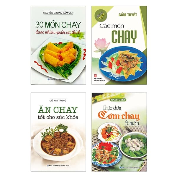 Sách Bộ Sách Thực Đơn Cơm Chay 3 Món - Các Món Chay - Ăn Chay Tốt Cho S� - Cẩm Vân