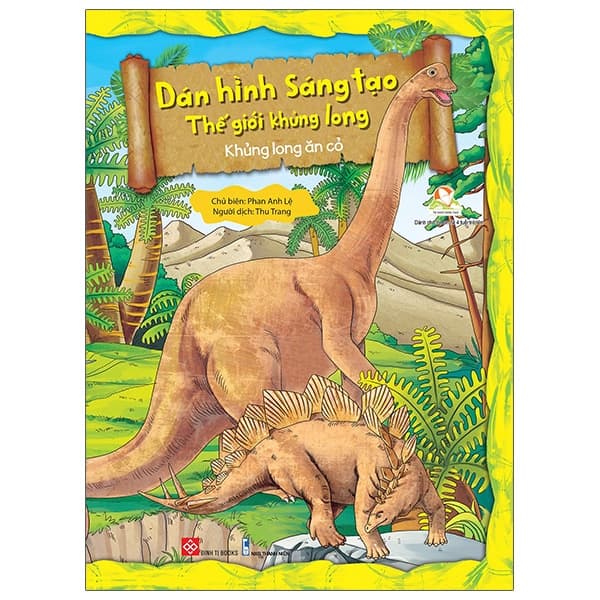 Sách Dán Hình Sáng Tạo - Thế Giới Khủng Long - Khủng Long Ăn Cỏ - Đan Long